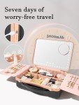 ROWNYEON Portable Makeup Case with Lighted Mirror