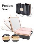 ROWNYEON Portable Makeup Case with Lighted Mirror