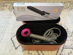 Dyson Hair Dryer with Leather Case & Curling Iron