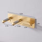 Gold Stainless Steel Wall-Mounted Hair Dryer Holder