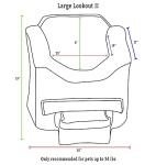 Luxury Lookout Pet Car Seat in Buckskin Java
