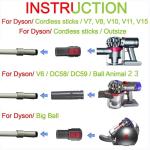 Pet Grooming Brush Vacuum Attachment for Dyson