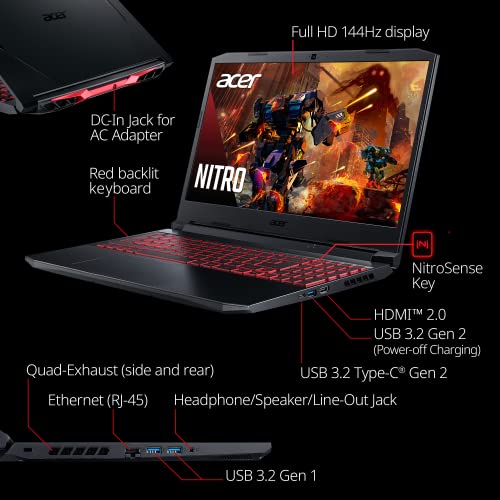 Acer Nitro 5 Gaming Laptop: Core i7, RTX 3050