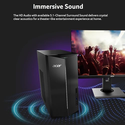 acer Aspire Business Desktop | 13th Gen Intel Core i5-13400 Processor | Windows 11 Pro | 2*HDMI | USB A&C | WiFi 6E+Bluetooth 5.1 | SD Card Reader | Keyboard+Mouse (16GB RAM | 1TB SSD), Black