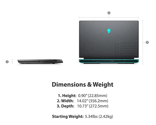 Alienware M15 Ryzen Gaming Laptop, 15.6" FHD