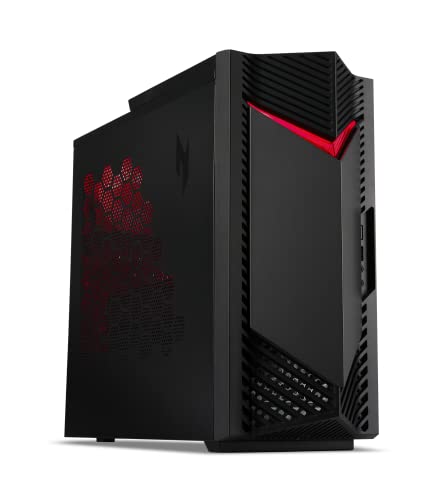 Acer Nitro 50 N50-656-UR15 Gaming Desktop | Intel Core i5-14400F 10-Core Processor | NVIDIA GeForce RTX 4060 | 16GB DDR5 5600MHz | 1TB PCIe Gen 4 SSD | Intel Wi-Fi 6E AX211 | Windows 11 Home