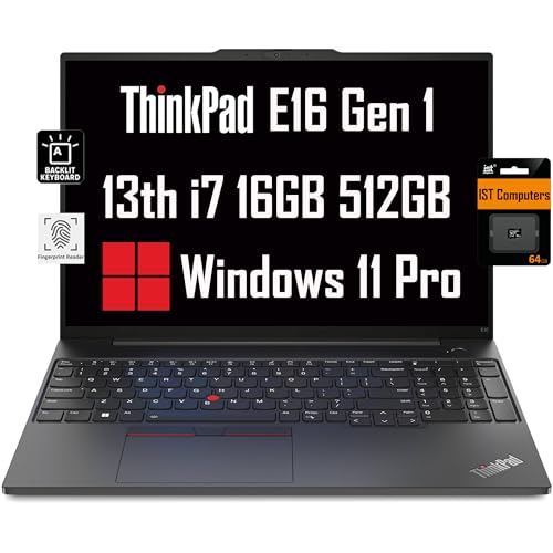 Lenovo ThinkPad E16 16" Intel i7 Business Laptop