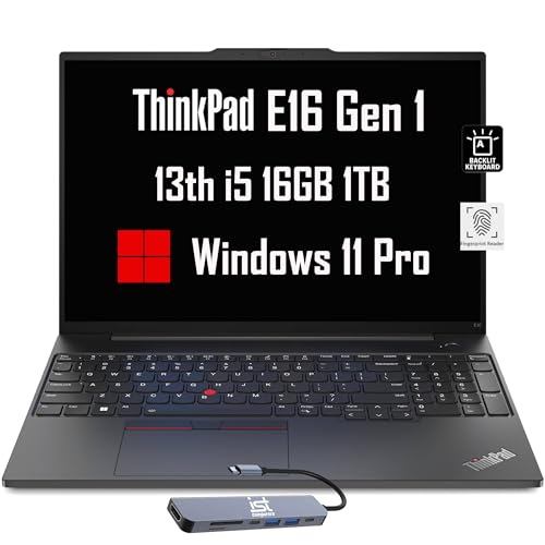 Lenovo ThinkPad E16 Laptop | Intel i5, 16GB RAM