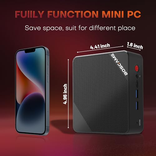 BOSGAME P1 Ryzen 7 Mini PC with Triple 4K Support