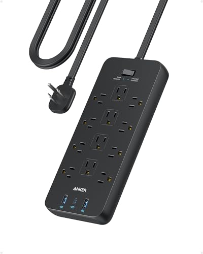 Anker 12-Outlet Power Strip with USB Fast Charging