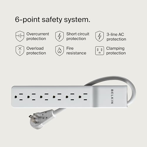 Belkin 6-Outlet Surge Protector with Rotating Plug