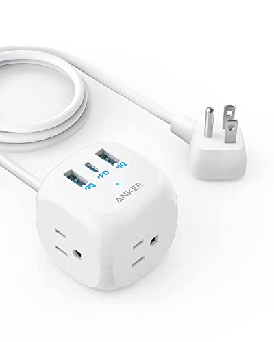 Anker 20W USB-C Power Strip with 3 Outlets