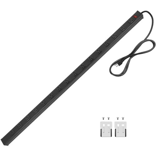 Heavy Duty 16 Outlet Metal Power Strip