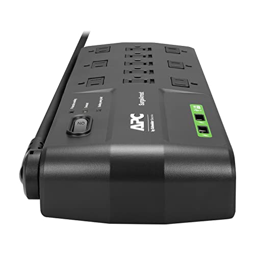 APC 11-Outlets Surge Protector with USB Ports