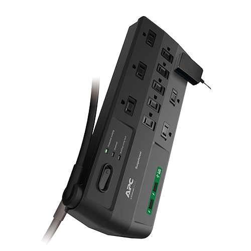 APC 11-Outlets Surge Protector with USB Ports