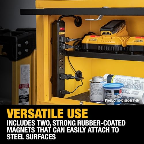 DEWALT Magnetic Power Strip with 6 Outlets