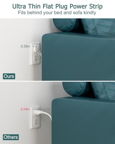 Ultra Flat 6 Outlet Power Strip - 6 Ft