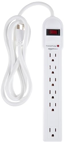 Amazon Basics 6-Outlet Surge Protector Power Strip