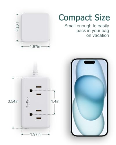 Ultra Flat 6 Outlet Power Strip - 6 Ft