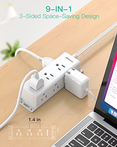 9-Outlet Surge Protector Power Strip with 5ft Cord