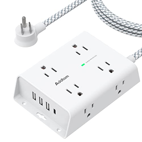 8-Outlet Power Strip with 4 USB Ports