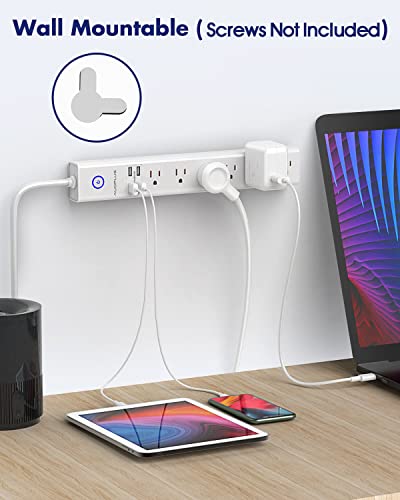 10Ft Surge Protector Power Strip with USB Charging