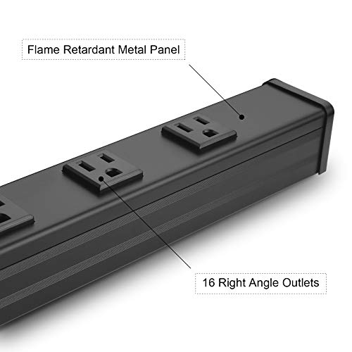 Heavy Duty 16 Outlet Metal Power Strip