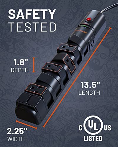 ECHOGEAR VoltSpin Rotating Surge Protector Power Strip