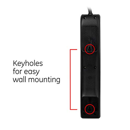 GE 6-Outlet Surge Protector with 15 Ft Cord