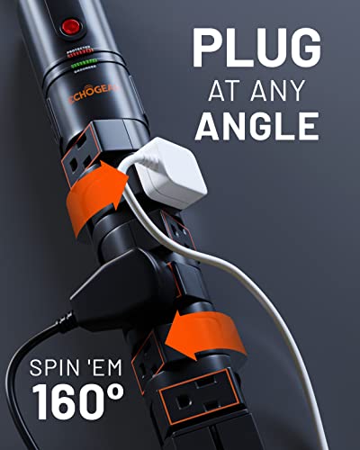 ECHOGEAR VoltSpin Rotating Surge Protector Power Strip