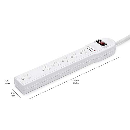 Amazon Basics 6-Outlet Surge Protector Power Strip