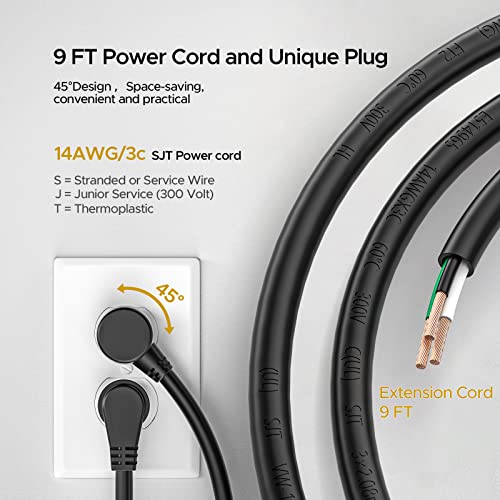 CRST 12-Outlet Surge Protector Power Strip, 9FT Cord