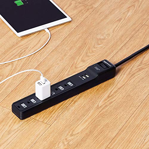 Amazon Basics 6-Outlet Surge Protector Power Strip