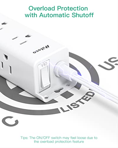 9-Outlet Surge Protector Power Strip with 5ft Cord