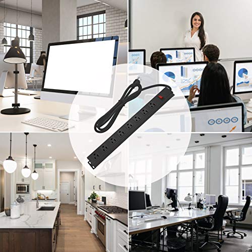 Heavy-Duty 8-Outlet Wall Mount Power Strip