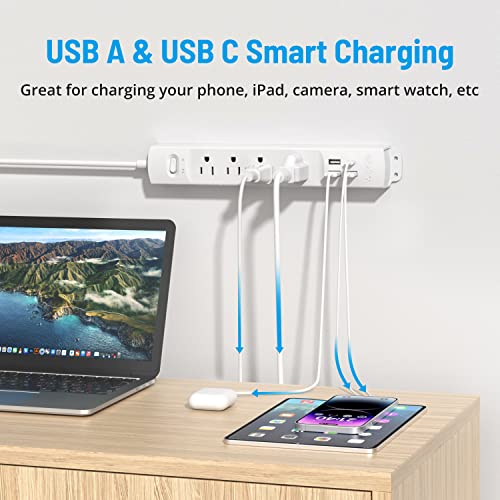 TROND Ultra Thin Power Strip with USB Ports