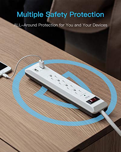 KMC 4-Outlet Surge Protector Power Strip Set
