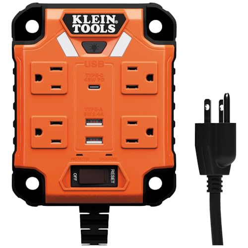Klein Tools Magnetic Power Strip with USB Ports