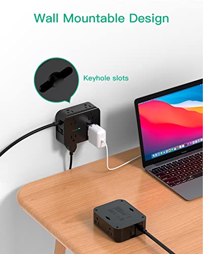Surge Protector Power Strip with USB Charging Station