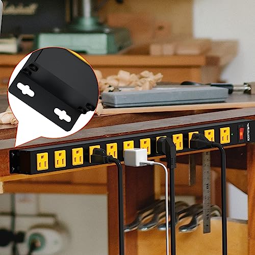 12-Outlet Surge Protector Power Strip with 6FT Cord