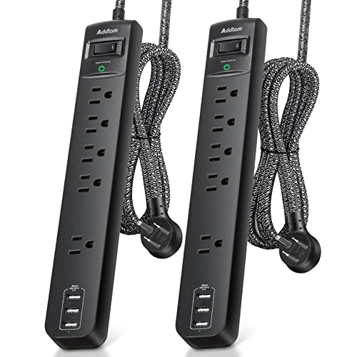 2-Pack Surge Protector with USB Charging Ports