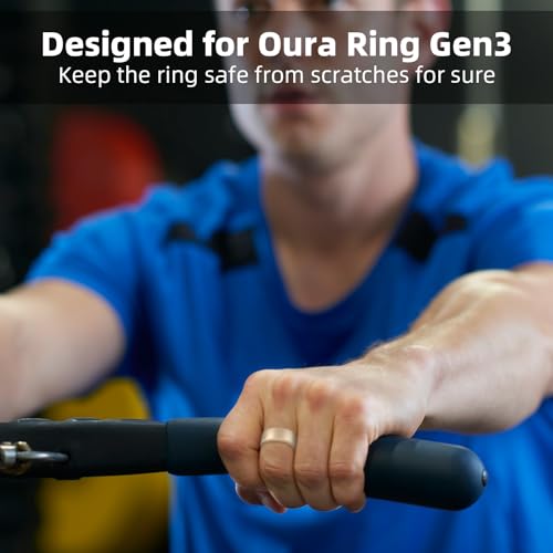 Wawoday Silicone Ring Protector Compatible with Oura Ring, 3Pack Elastic Ring Cover for Oura Ring Gen 3 for Working Out (RoseGold+Gold+Silver, M (11/12/13))
