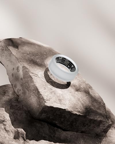 BandSmith Silicone Ring Protector for ULTRAHUMAN Ring Air, Protective Case for Smart Ring Gym Workout Women Men | Patent Pending (Black+Clear, Size 5~10)