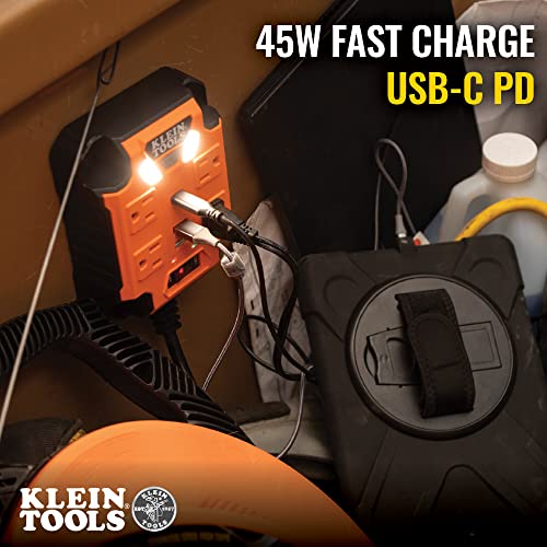 Klein Tools Magnetic Power Strip with USB Ports