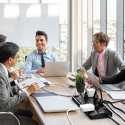 18-Outlet Surge Protector with USB Ports, 6ft