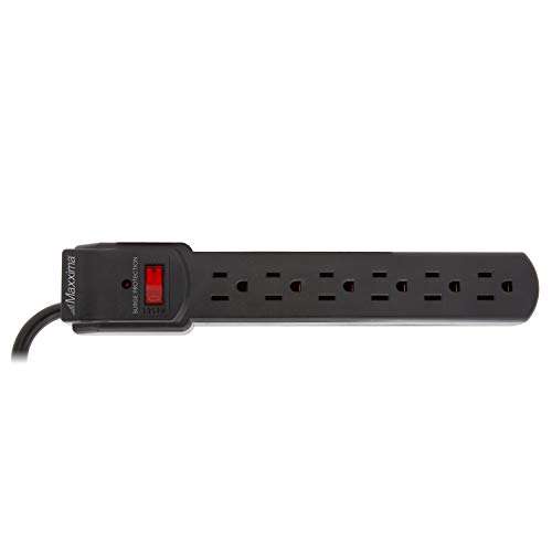 Maxxima 4-Pack Surge Protector Power Strip - Black
