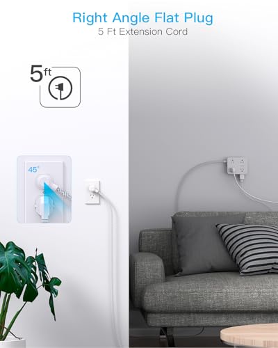 8-Outlet Power Strip with 4 USB Ports