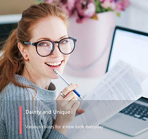 ALEXTINA Anxiety Ring for Women 6MM Rose Gold Rings for Women Stainless Steel Spinner Ring Sand Blast Glitter Finish Spinning Band, Size 5