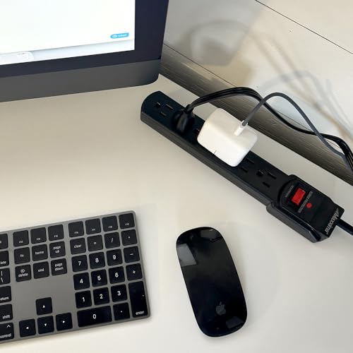 Maxxima 4-Pack Surge Protector Power Strip - Black