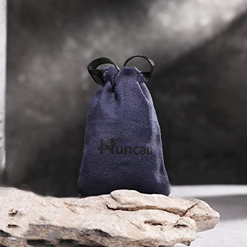 NUNCAD Tungsten Carbide Engagement Rings for Men 8mm Black Carbon Fiber and Blue CZ Inlay Wedding Band Size 8